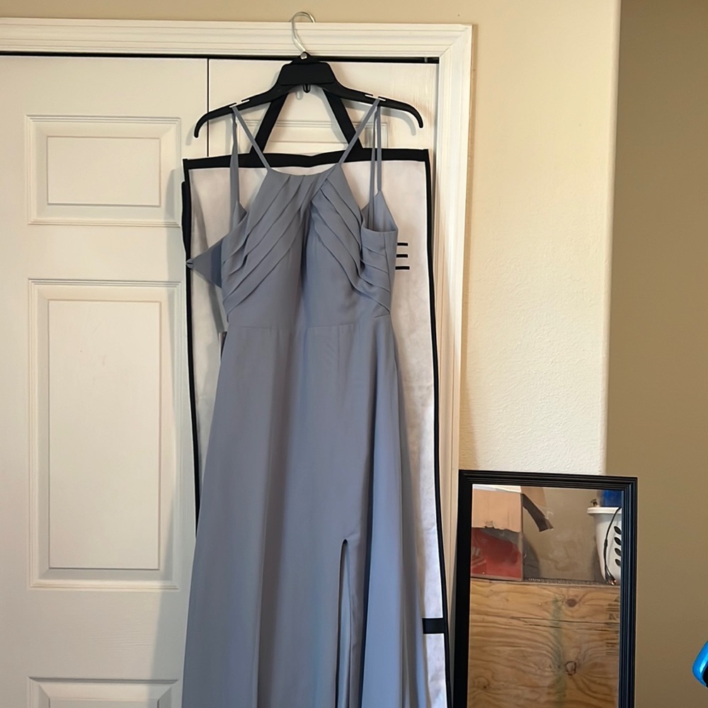 Azazie Dusty Blue Bridesmaid Dress
